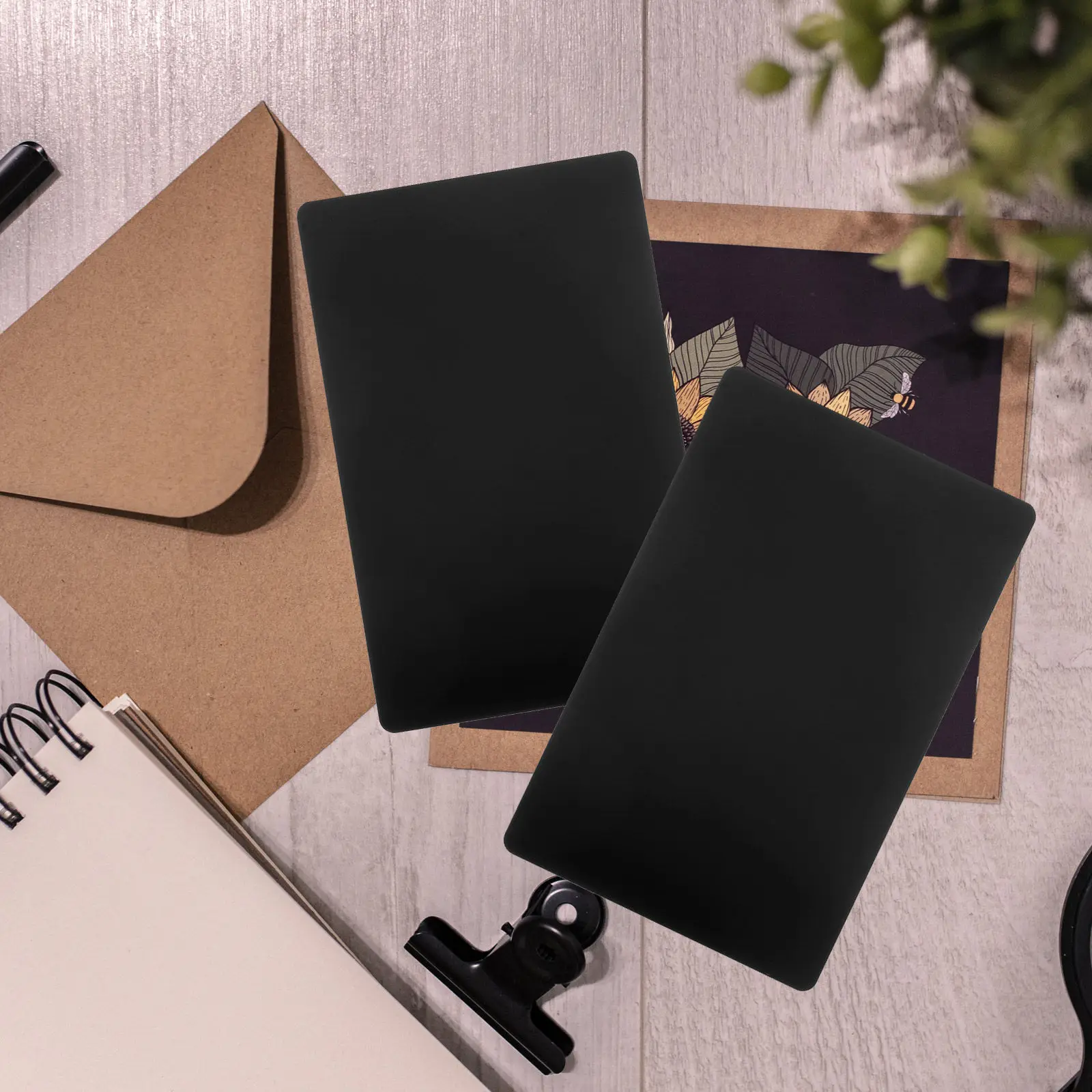 

100Pcs Aluminum Business Card Blanks Smooth Surface Round Corner Ideal for Laser Etching Sublimation Business Cards