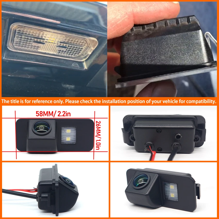 HD CCD Night Vision 1080X720 170° Fisheye Rear View Camera For Ford S-Max MK1 2006~2014 Galaxy MK3 2006~2014 Car Vehicle Camera
