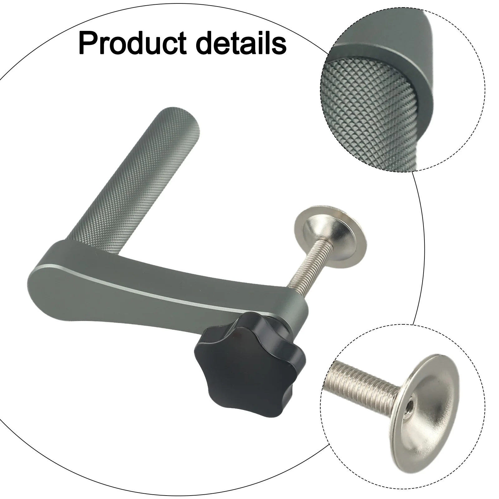 For Woodworking Projects 115*100mm Hold Fast Dog Hole Clamp Large Pressure Plate Stable Pressing 20mm Diameter