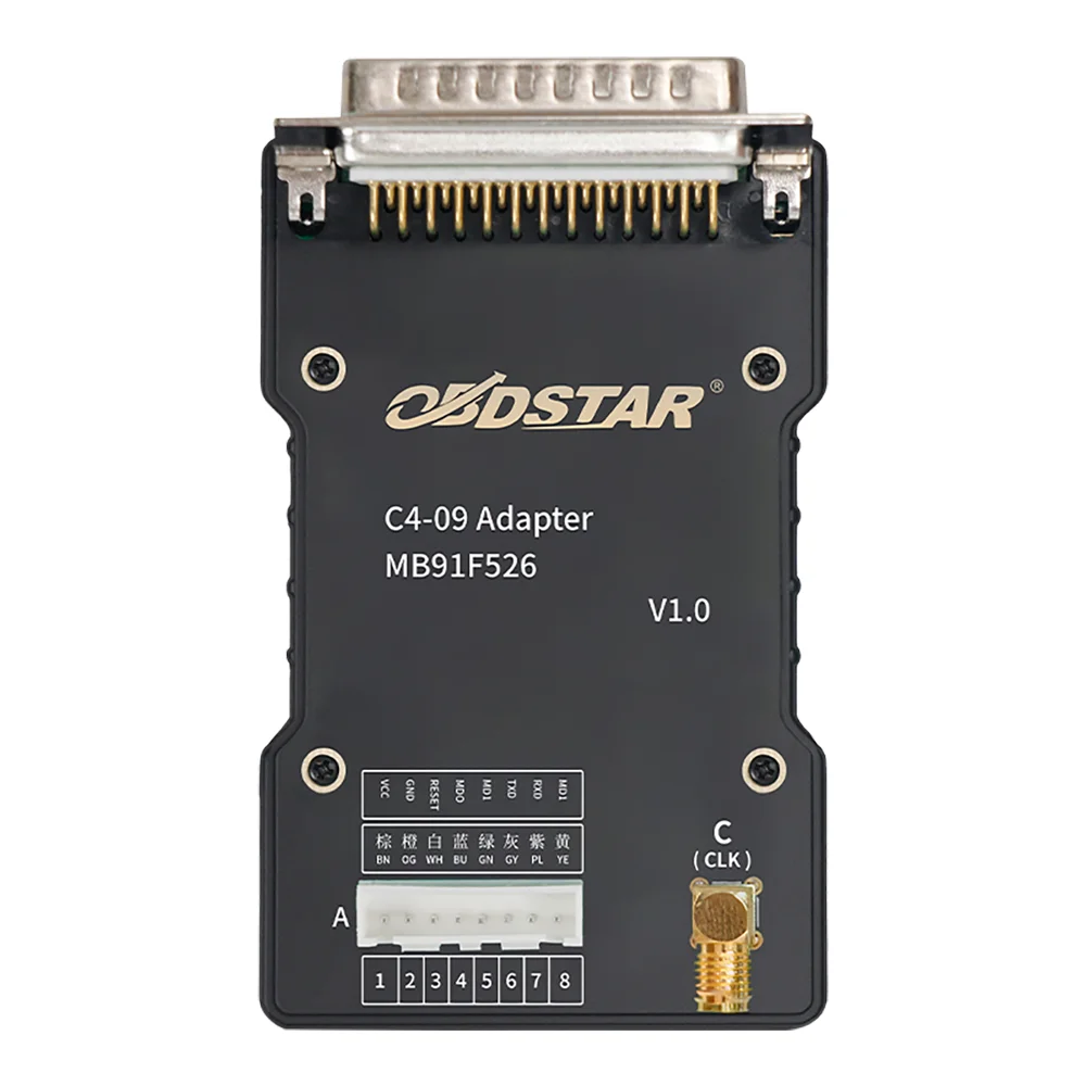 Kit adaptador OBDSTAR C4-09 (MB91F526) compatible con lectura/escritura para FLASH para uso de descifrado de datos DFLASH e inmovilizador con G3 y DC706