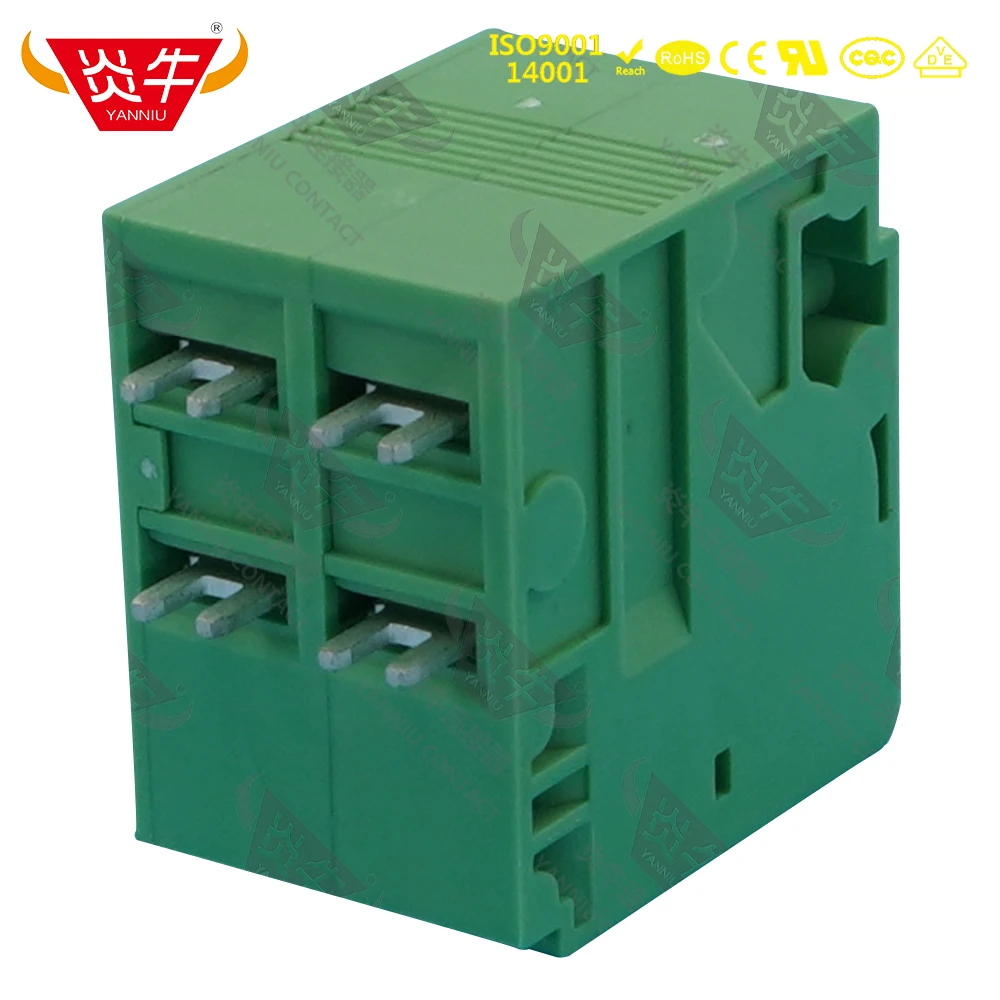 10Pcs KF207R 10.16 2P ~ 12P PCB SPRING TERMINAL BLOCKS   2PIN ~ 12PIN 70A 600V SPT 16 1 H  PHOENIX CONTACT DEGSON YANNIU