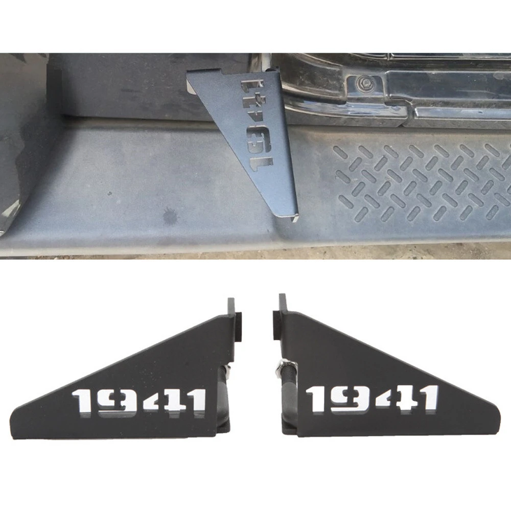 

2Pcs Metal Steel Car Side Door Hinge Pedals Outer Footpegs with Screws Car Accessories for 2007-2021 Jeep Wrangler JK JL Rubicon