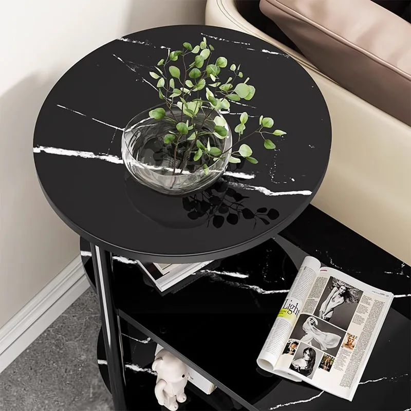 

Hotel Unique Sofa Tables Round Black Entryways Waterproof Sofa Tables Breakfast Mobile Standing Mesa Plegable Home Furniture