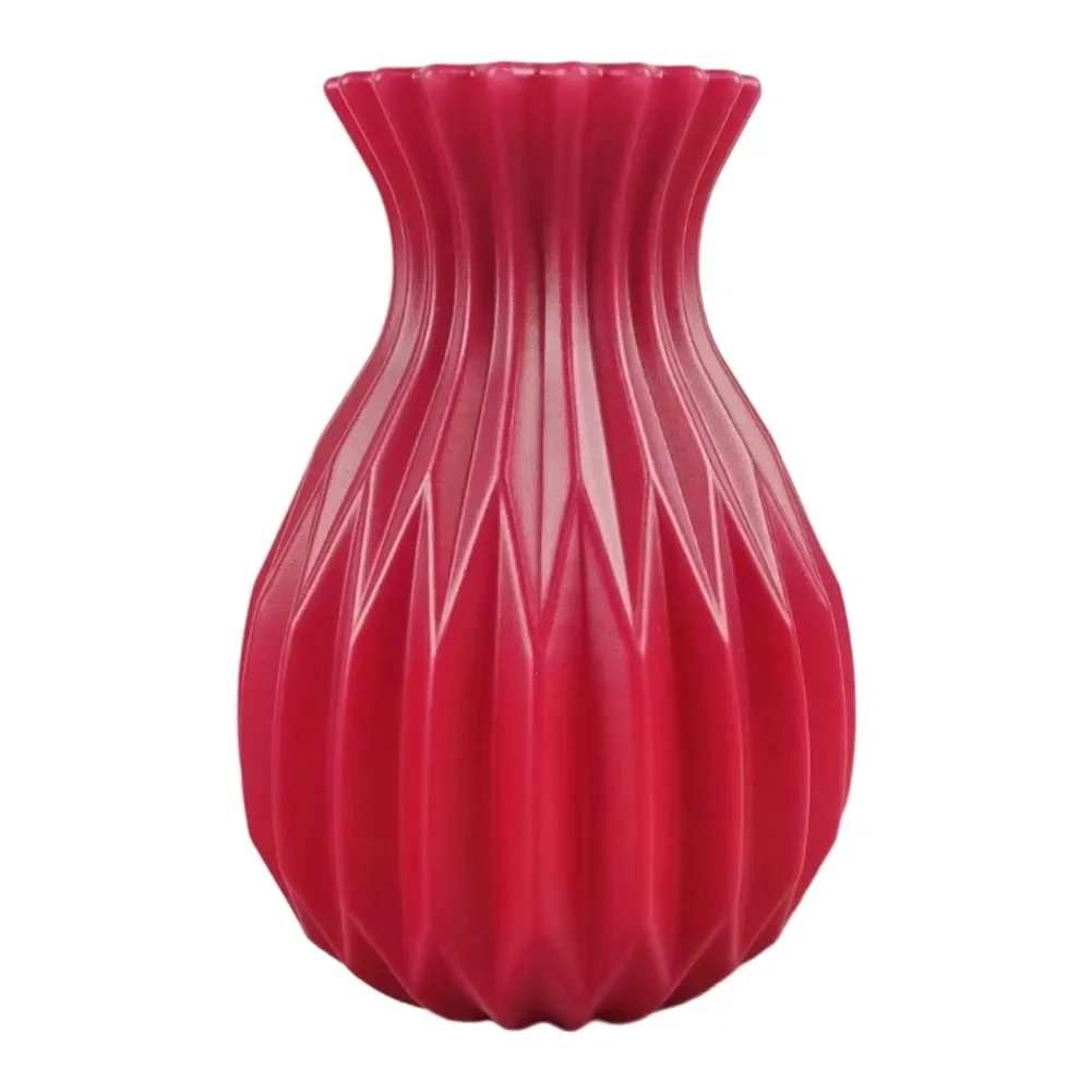 Colorful Mini Unbreakable Plastic Vases Leak Proof With Weighted Base For Desktop And Table Plant Decor Small Size