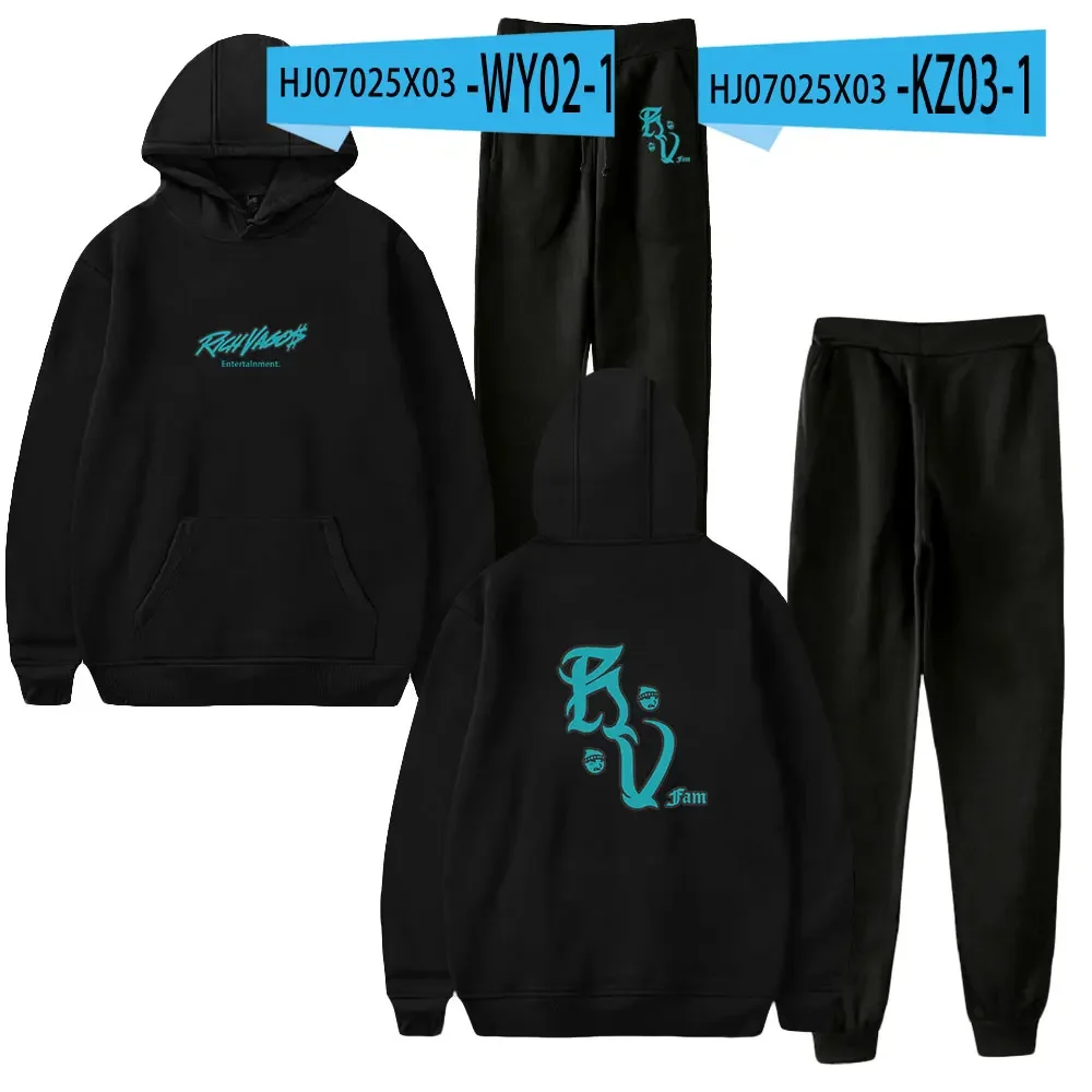 Reiche Vagos 2 Stück Sets Trainings anzug Männer Kapuze Sweatshirt Hosen Pullover Hoodie Sportswear Anzug Ropa Hombre Casual Männer Kleidung