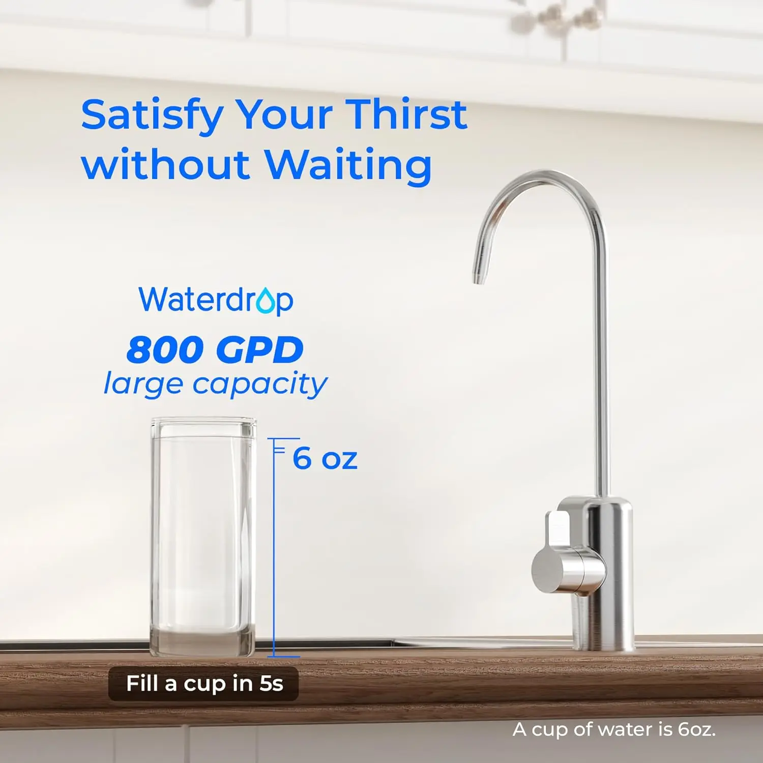 Waterdrop WD-X8-F3 Filter, Replacement for WD-X8-Alkaline & WD-X8-Basic & WD-X8-PRO 800 GPD Reverse Osmosis System,  Reduce PFAS