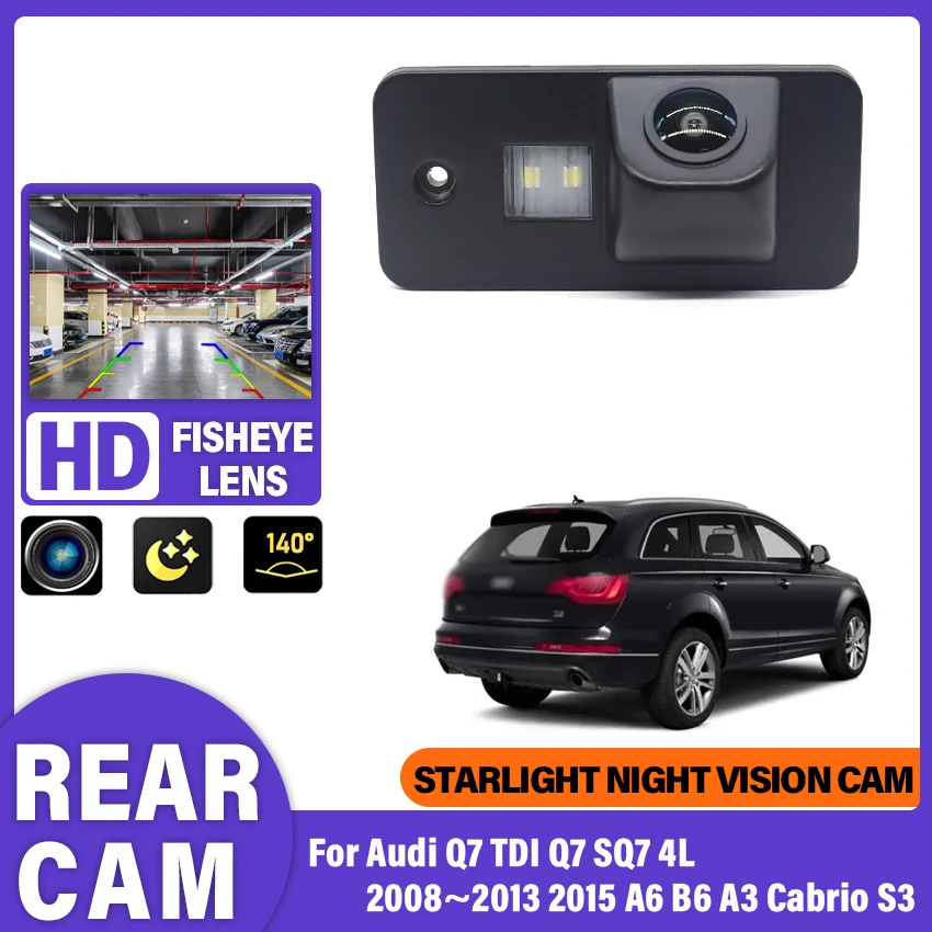 For Audi Q7 TDI Q7 SQ7 4L 2008~2013 2015 A6 B6 A3 Cabrio S3 HD 1080P Rear Reversing Camera  Night Vision Parking Back up Car
