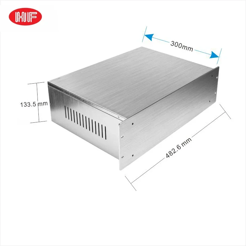 2025 3u Amplificatore in lamiera Montaggio su rack Custodia per armadio Amplificatori SCATOLA Custodia per rack in alluminio Custodia per apparecchiature di distribuzione