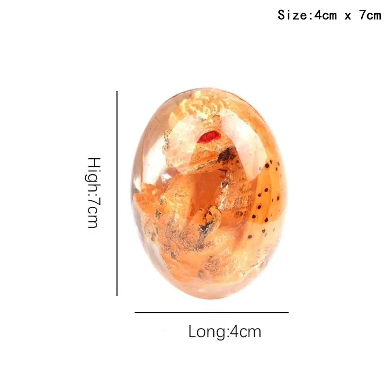 Lava Dragon Egg Resin Statue Ornament Room decoration Dinosaur Eggs Collection Kid Gift Sculpture Crystal Gemstone Souvenir Home