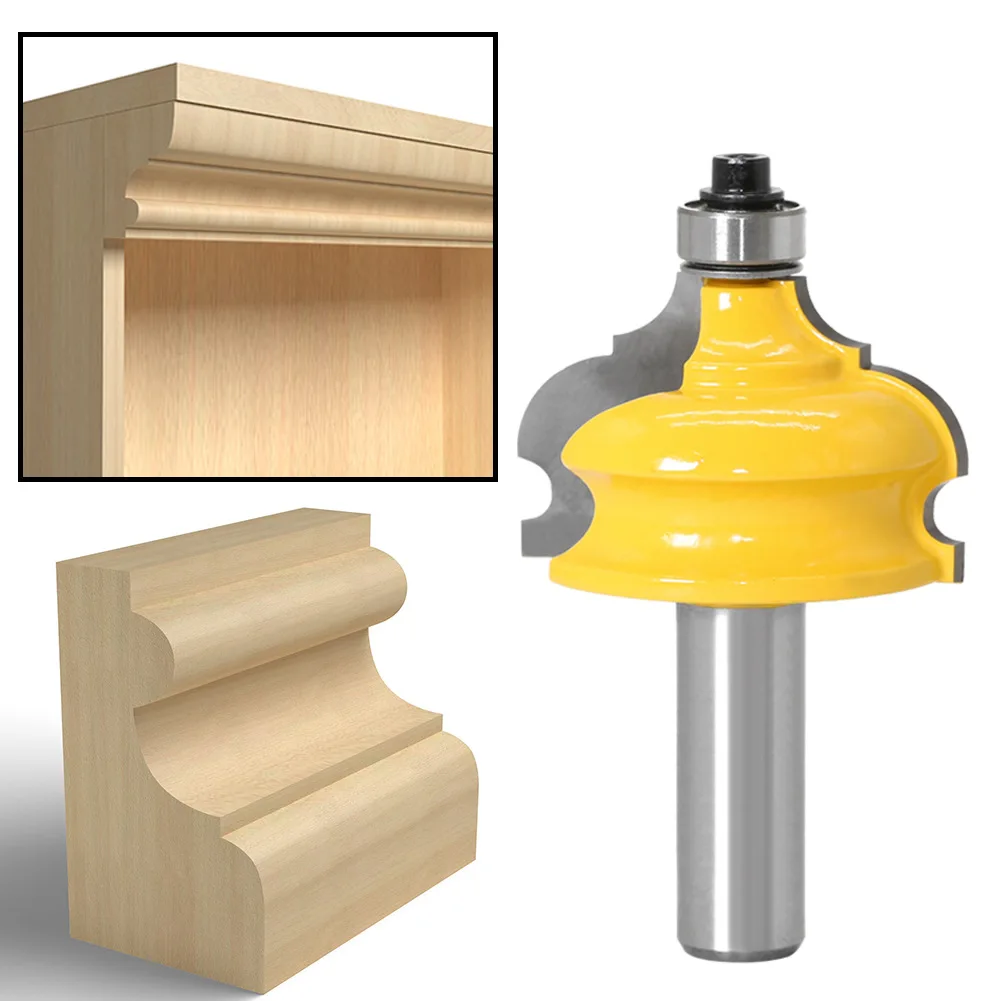 Half-Cove Router Bit 1/2 Shank  Edge Profiling Cutter for Cabinet Door Trim & Wood Molding