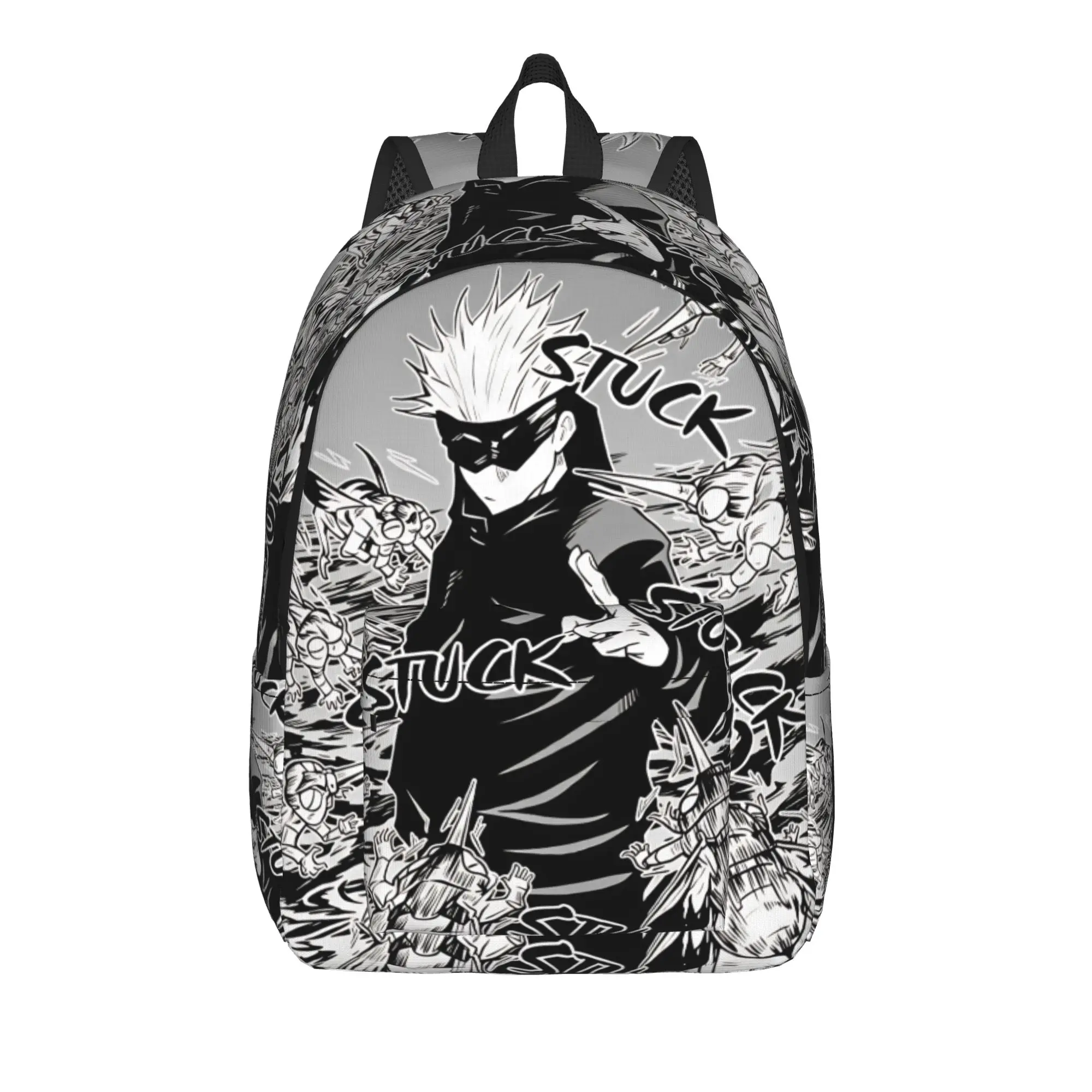 Anime Satoru Gojo Backpack Male  Durable Backpacks Polyester Elegant School Bags Outdoor Colorful Rucksack