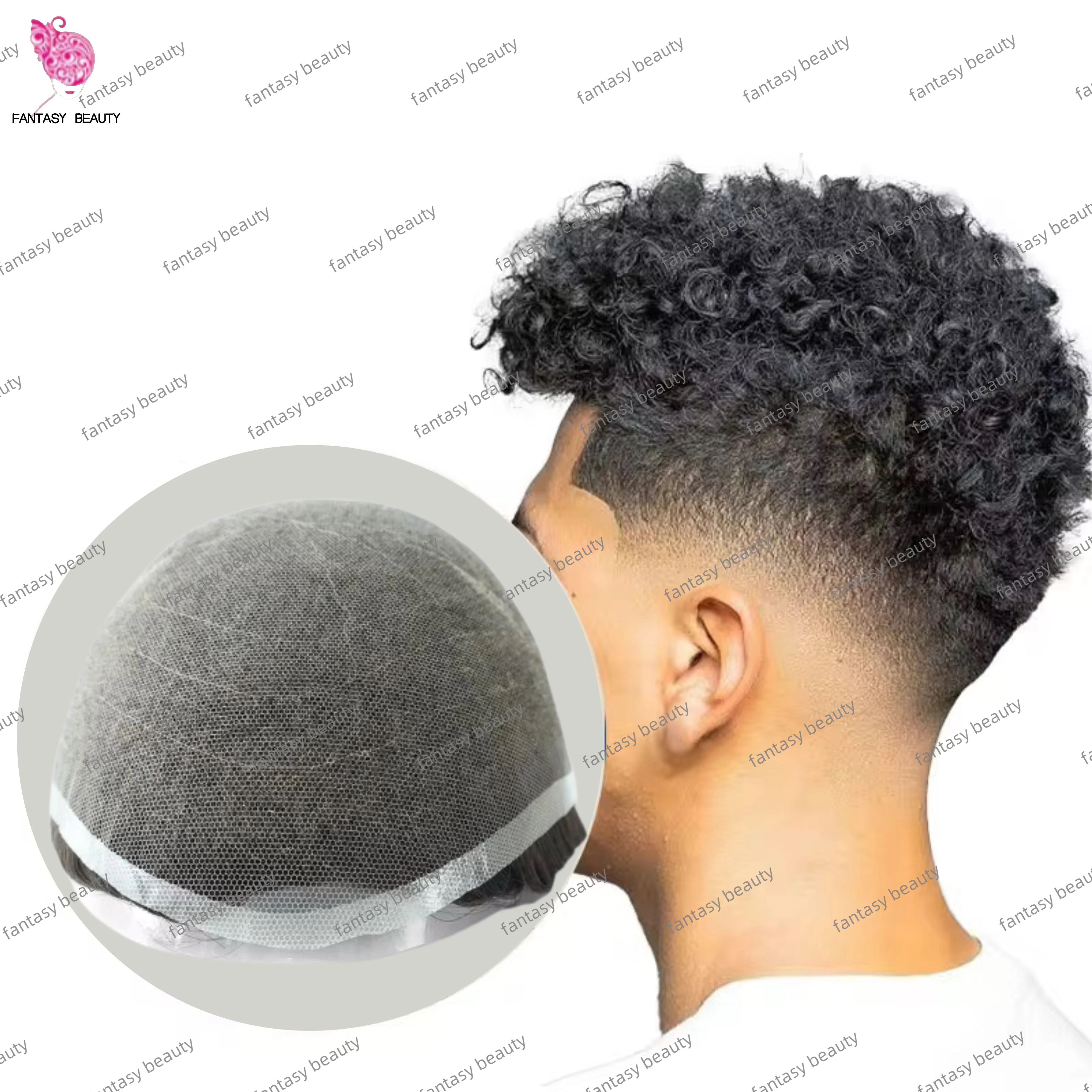 

8 мм 10 мм вьющийся афро удобный мягкий полный швейцарский кружевной парик 90% плотность мужской парик с двойными узлами мужской парик для волос # 1 # 1б # 2-х мужских париков