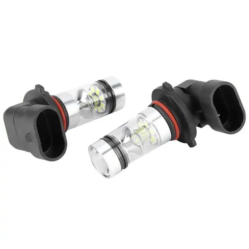 2Pcs 9006 HB4 100W High Quality 20pcs Samsung 2323 LED Auto Fog Lamp Car Anti Fog Light Bulb 6000K White