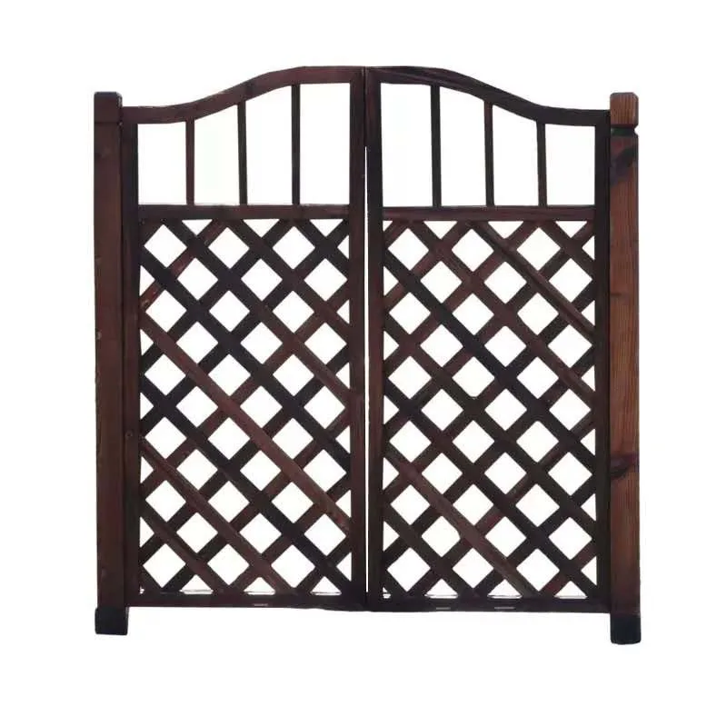 Antiseptic wood doors and windows, outdoor flower windows, carbonized wood doors and windows, solid wood carving flower