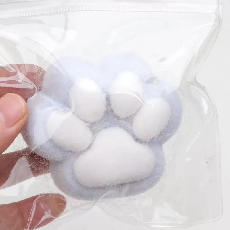 Cute Fidget Toy Plush Squeeze Cat Paw Toys Children's Unique Sticky Abreact Decompressing Pinching Cat Paw Soft Relief Relax Toy