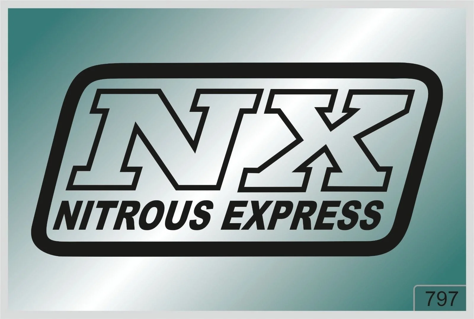 

For NX NITROUS EXPRESS -2 pcs. stickers HIGH QUALITY different colors 797