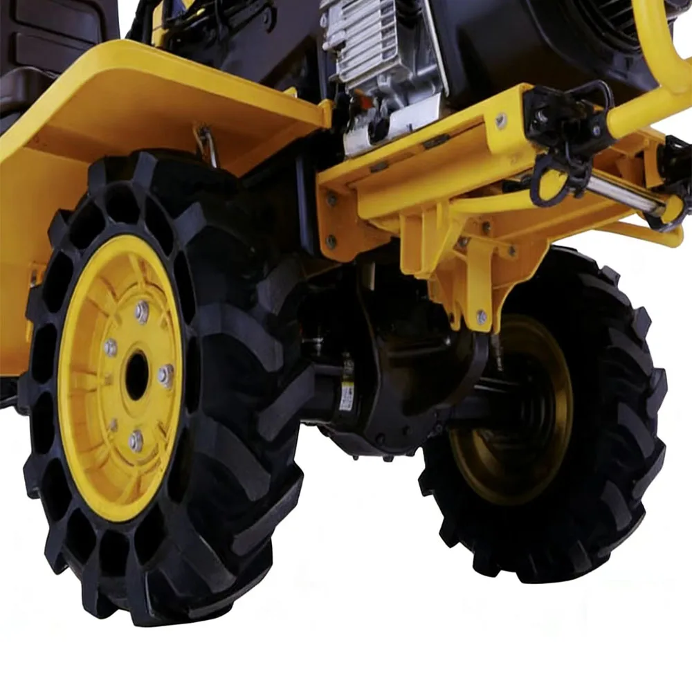 New Ride Micro Tillage Small Cultivator Multifunctional Four-wheel Drive Engine Agricultural Rotary Tiller 41in Working