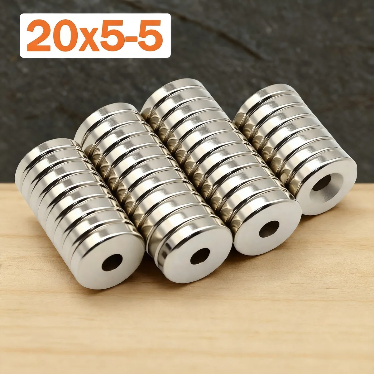 

20x5-5mm Super Strong Magnet N35 Round With Holes Magnetic NdFeB Neodymium Magnet Powerful Disc imanes Refrigerator Magnets