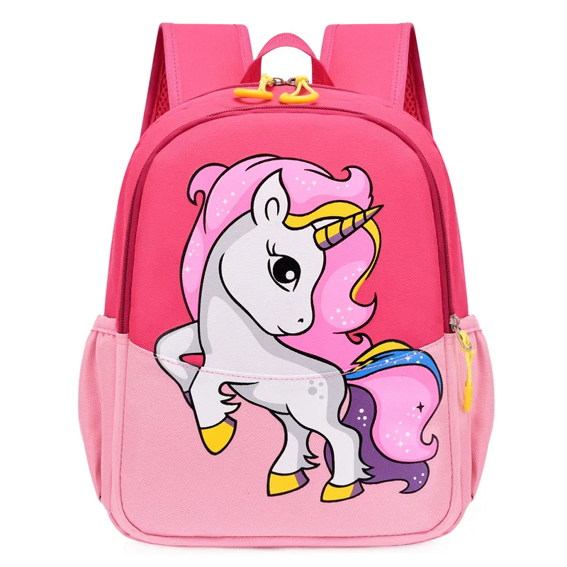 Mochila de unicornio para niños y niñas, morral escolar de dibujos animados