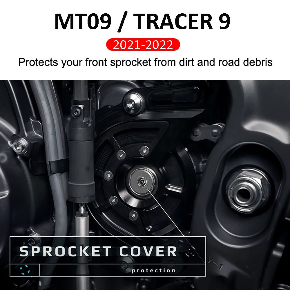 

For Yamaha MT09 MT-09 SP Tracer900 Tracer 9 GT 2021 2022 New Motorcycle Accessories Front Chain Sprochet Cover Protective Cover