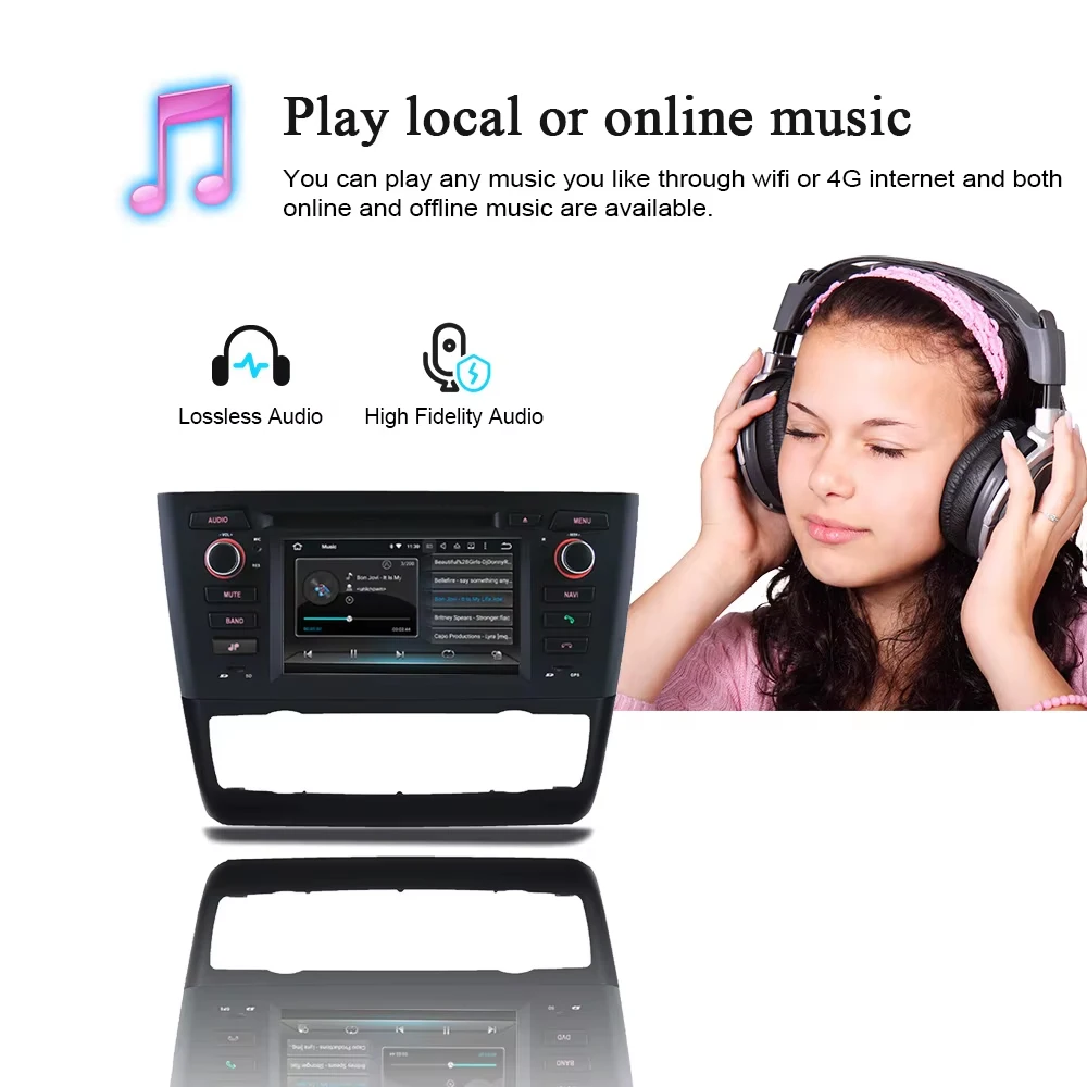 Android Radio For Bmw 1 Series E81 E82 E88 Gps Navigation Multimedia 116i Screen 120i Radio Car Stereo CarPlay Head Unit No DVD