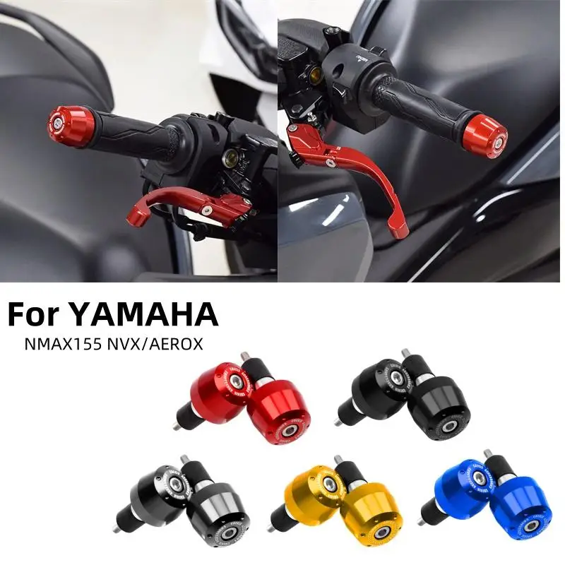 

Motorcycle Handle Bar Ends Plug Grips Handlebar Plug Caps Slider Motor Bike for YAMAHA NMAX155 NVX/AEROX Modified Accessories