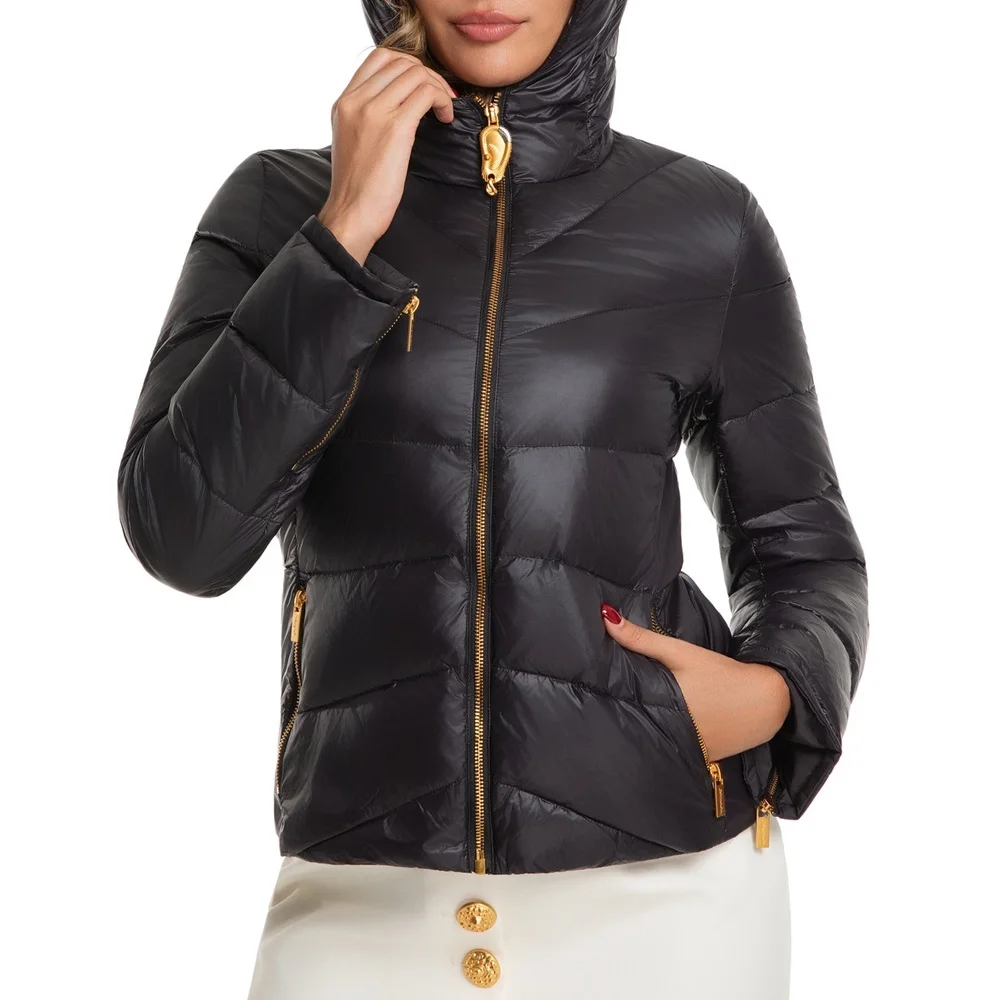 

Зимняя женская куртка 2025 года, корсет с искусственным покрытием, утолщенный теплый женский пуховик с капюшоном y2k, новое модное высококачественное пальто, бюстгальтер