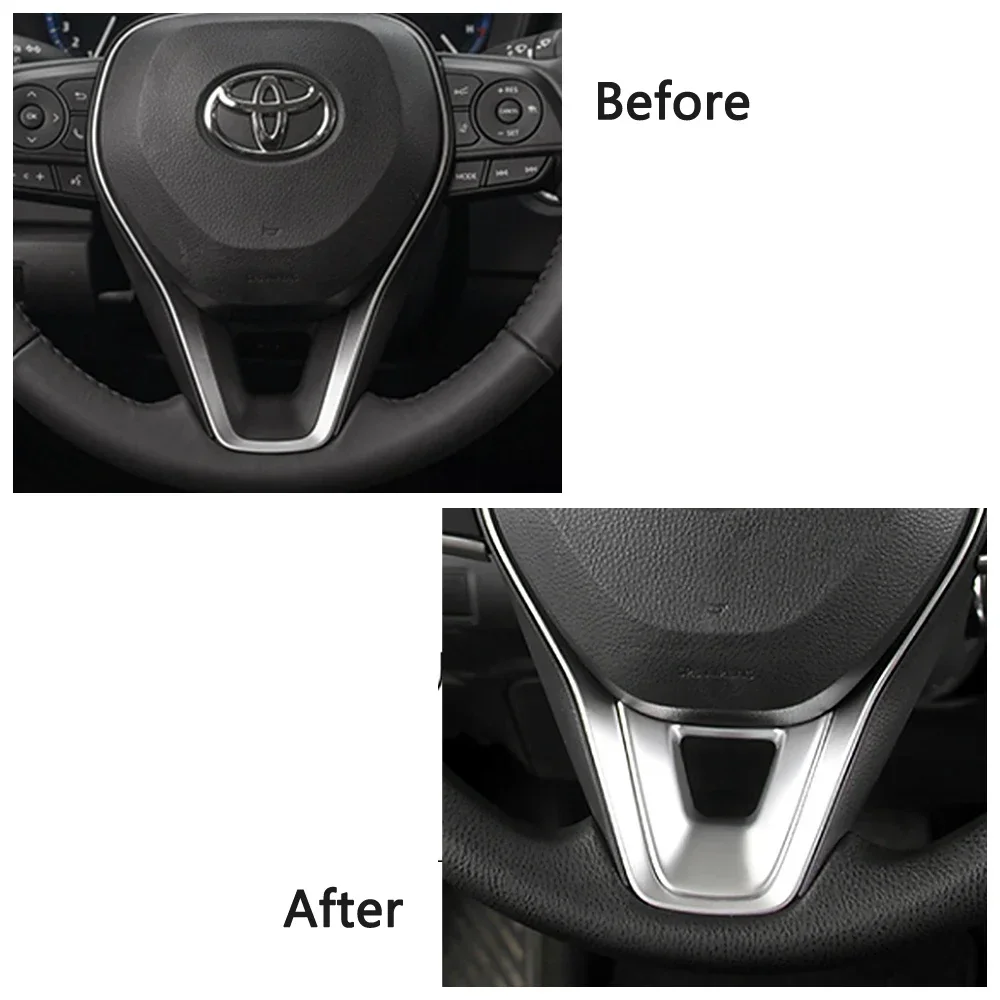 For Toyota Corolla 2019 2024 Auto Interior Central Console Accessories Modify Protectors Molding Trim ABS Matte Silver Sticker