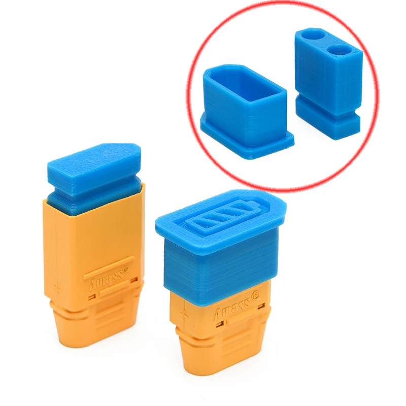XT90 Male Female Plug Dust Cover Anti Short Circuit Protective Cap 3D Printed Parts for RC Model Airplane Electric Car Charging