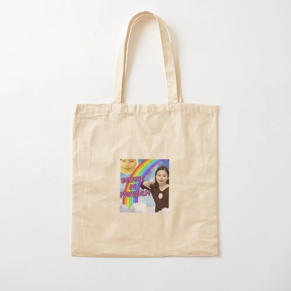 

Miranda Cosgrove Believe in yourself Tote Bag shopper bags large tote bag Canvas Tote Bag