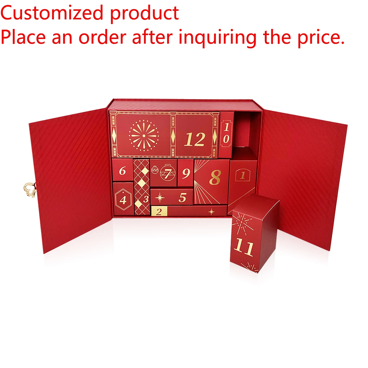 

2025Valentine's Day Gift Box Packaging Custom Design Surprise Door Calendar Box Cardboard Advent Calendar Boxes