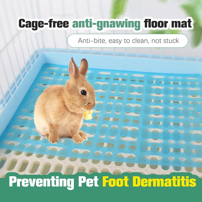 Plastic Mesh Rabbit Foot Pads Holland Pig Totoro Dolphin Dung Leak Plate Pet Cage Foot Pads Hamster Cage Can Be Assembled Trays