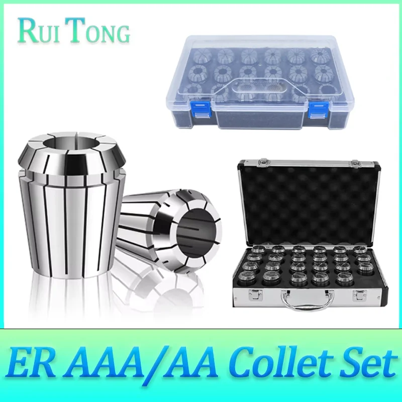 ER11 ER16 ER20 ER25 ER32 ER40 Set AA/UP ER Spring Collet Chuck 0.008mm 0.005mm for CNC Milling Tool Holder Engraving Machine