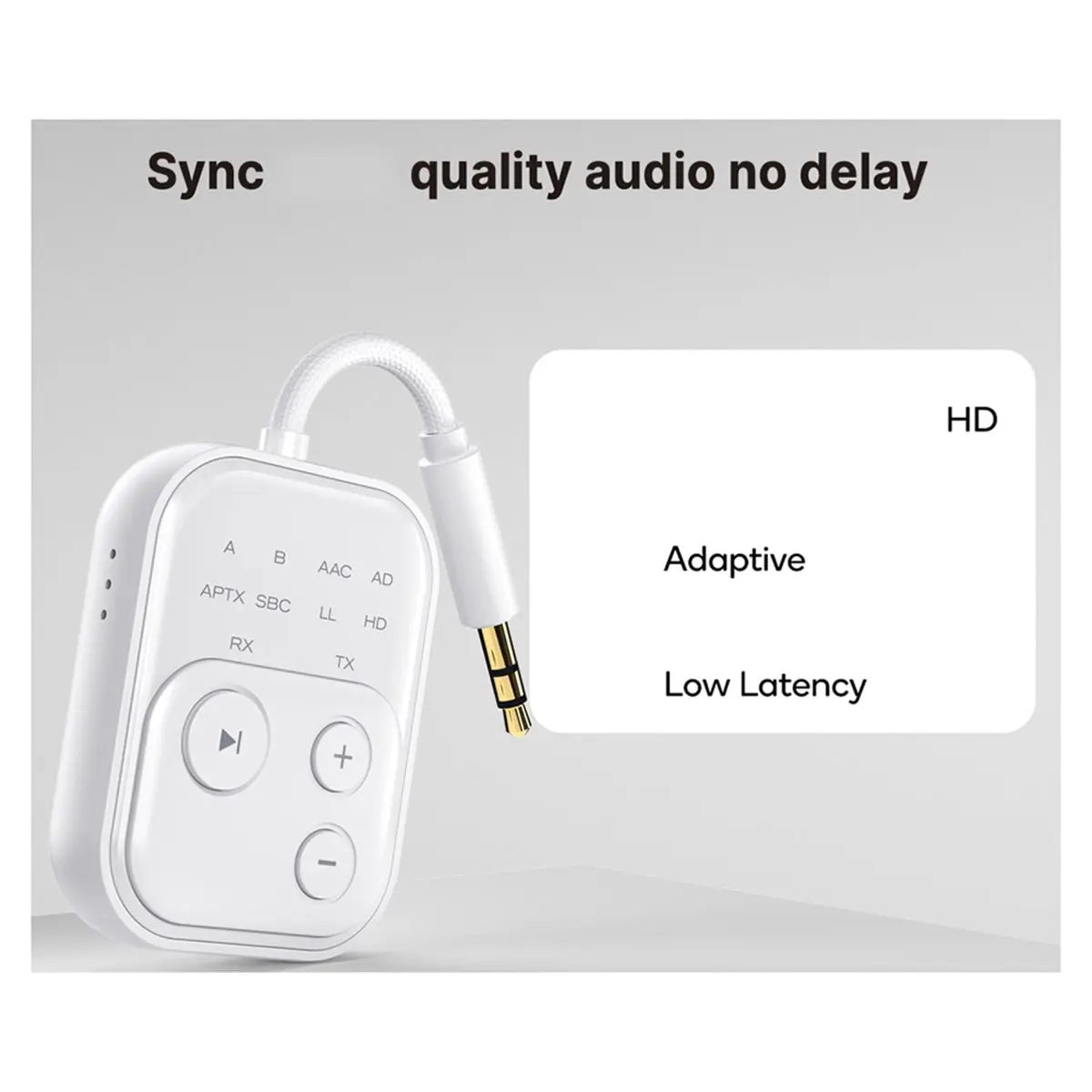 Bluetooth 5.4 Audio Reciever Transmitter RT/TX 2 in 1 Adapter for TV Earphones Cars Flights 3.5mm AUX Bluetooth Dongle