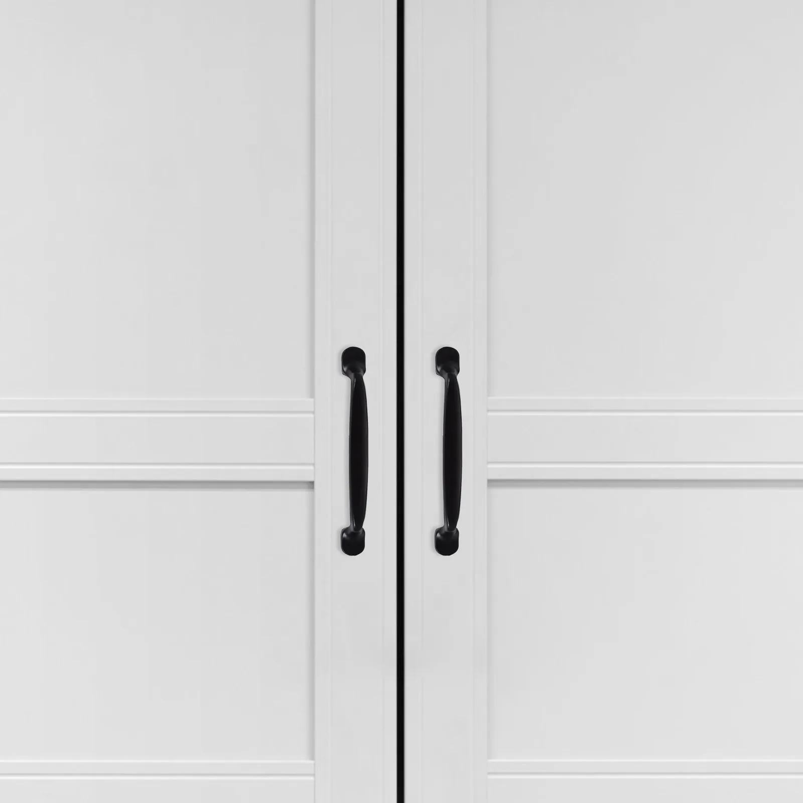 

2 Pcs Accessories Furniture Handle Drawers Cabinets Aluminum Alloy Handles Black Pull