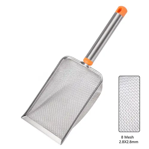 Stainless Steel Fine Mesh Cat Litter Scoop Easy To Clean Non-Stick Shovel For Reptiles Sand Efficient Durable Litter Scoop - Image 14