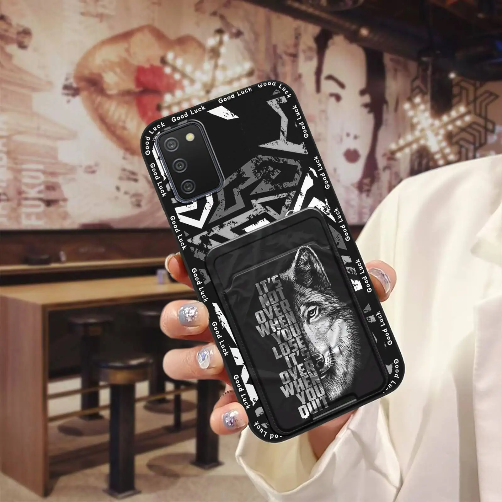 Грязеотталкивающий чехол для телефона с отделением для карт для Samsung Galaxy M02S/A02S-US/M025F, модный дизайн, задняя крышка, милый чехол Грязеотталкивающий чехол для телефона с отделением для карт для Samsung Galaxy M02S/A02S-US/M025F, модный дизайн, задняя крышка, милый чехол