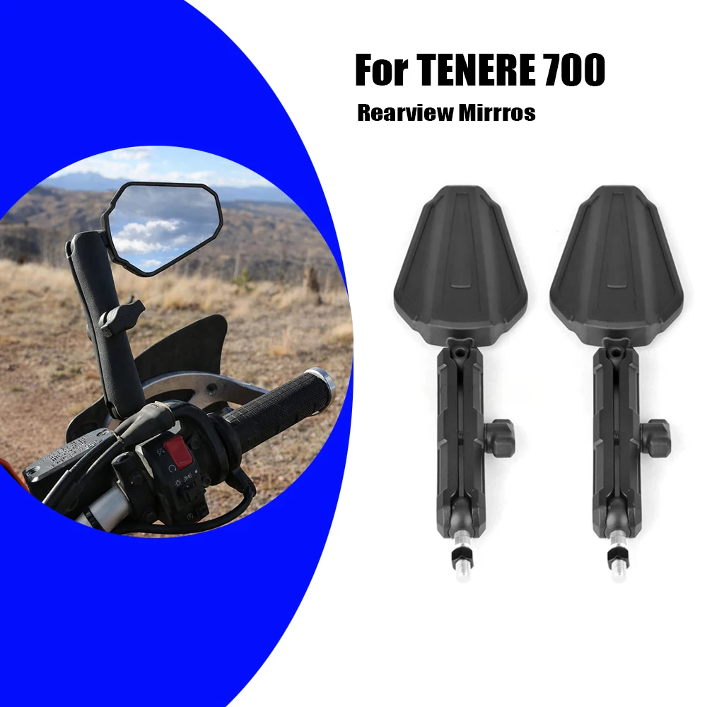 

For YAMAHA TENERE 700 Tenere700 Motorcycle Adjustable Rearview Mirrors Side Mirror Adventure ADV For xt660z xt1200 Tracer 9 GT