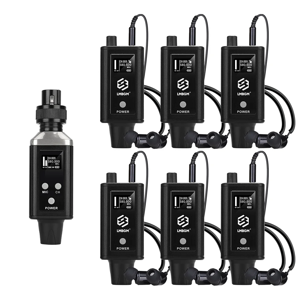 LMBGM A9 Mono UHF Drahtloses In-Ear-Monitoring-System mit 1 Kanal und langer Akkulaufzeit, geeignet für Bühnen und Tonstudios. – Detail 15