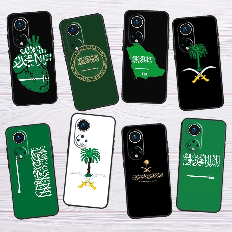 Kingdom Of Saudi Arabia Flag For Honor X8 X7 X9 a 50 70 90 Magic5 Lite Huawei P60 P40 P20 P30 Pro P Smart Nova 9 5T Case