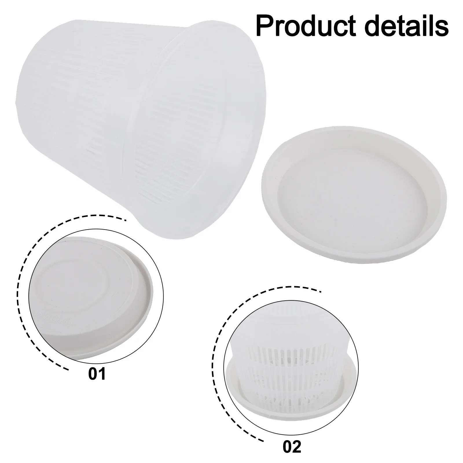 Gardening Pots Clear for orchid Pots Enhanced Airflow Easy Care Robust Construction Optimal for root Health Monitoring