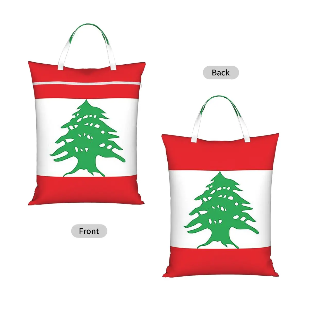 Flag Of Lebanon Laundry Collector Folding Laundry Basket Large Storage Washing Basket Home Organizer