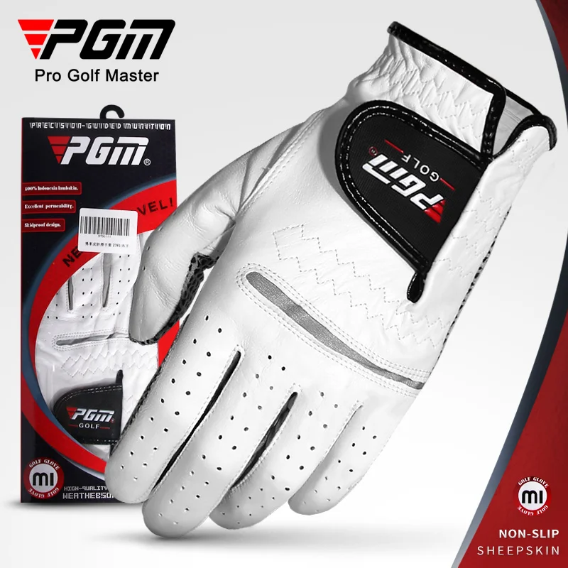 

Golf imported lambskin men genuine leather breathable non-slip gloves for one hand