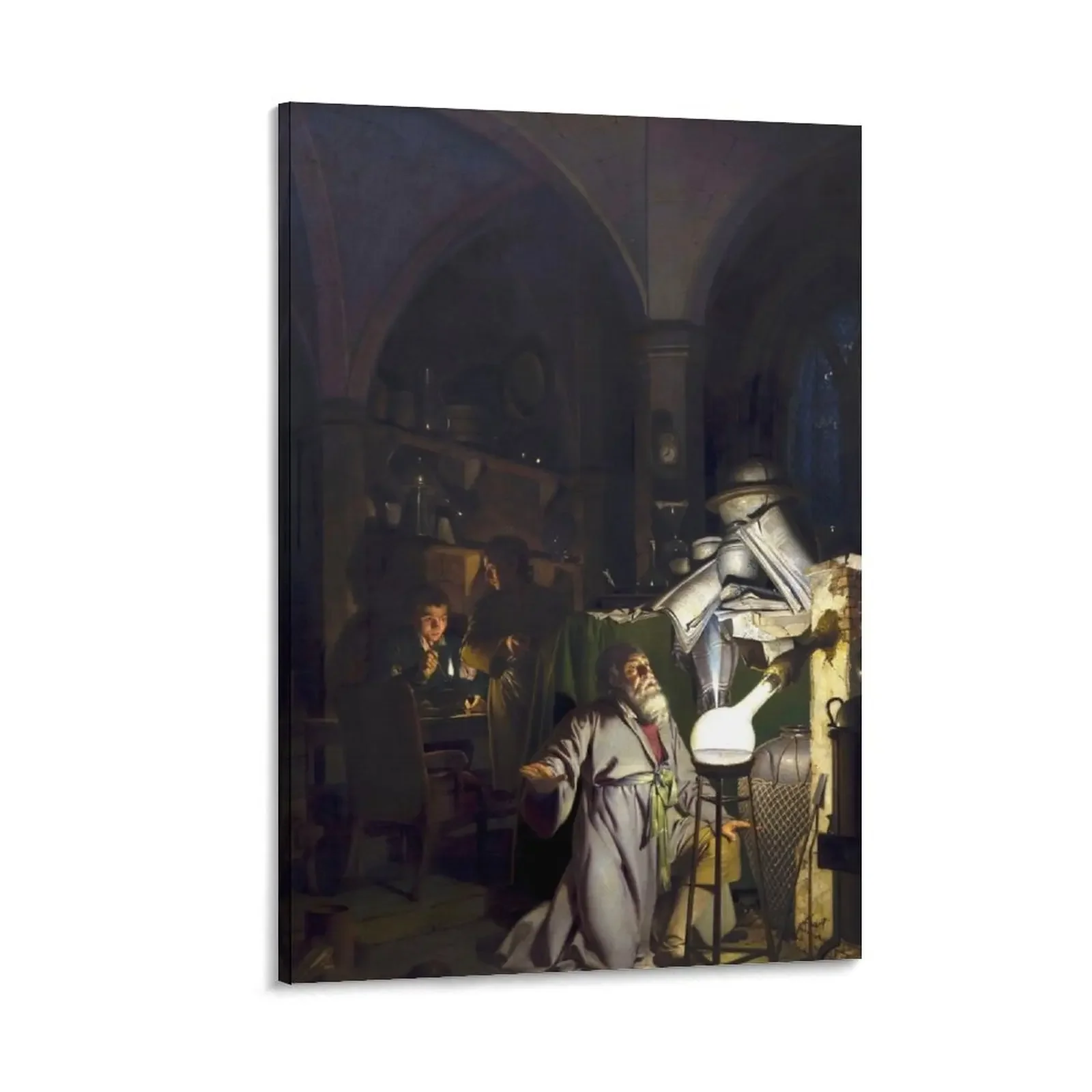 

The Alchemist Discovering Phosphorus Canvas Painting anime poster posters