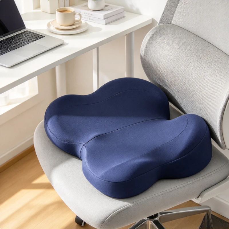 Petal Seat Cushion Breathable Ergonomic Office Chair Pad with Slow Rebound Hollow Center Contoured Support for Home and Desk