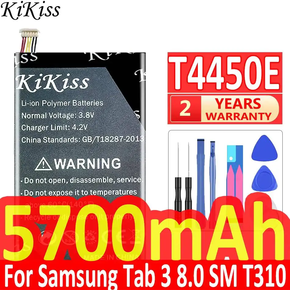 

T4450E For Samsung Galaxy Tab 3 8.0 SM T310 T311 T315 Good Low-Temperature Performance 6300mAh Tablet Battery