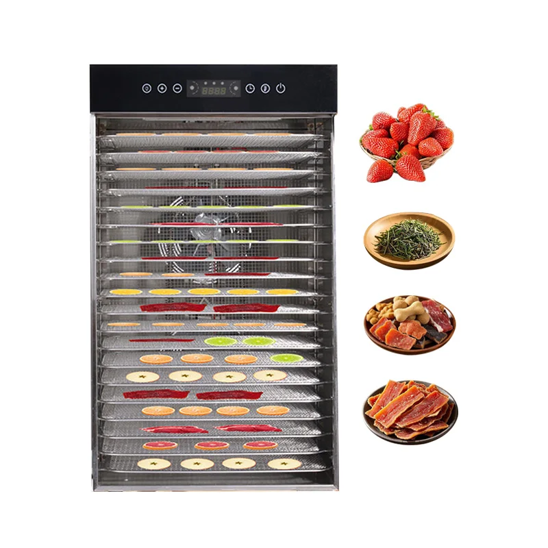 Commercial Industrial Food Dehydrator 20 Layers Tray Large Capacity Fruit Meet Dryer Machine For Sale