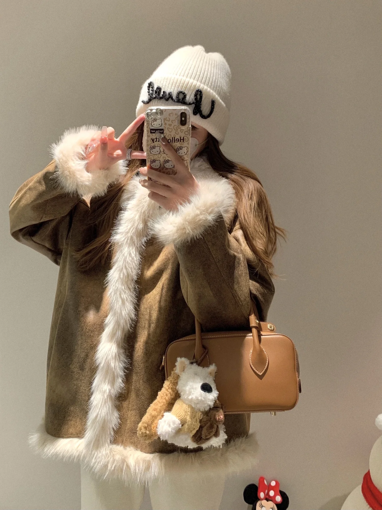 

Linzi Thiened, хлопковое женское пальто Jaet, теплая меховая верхняя одежда, зимнее пальто свободного покроя с воротником Linzi Iceberg