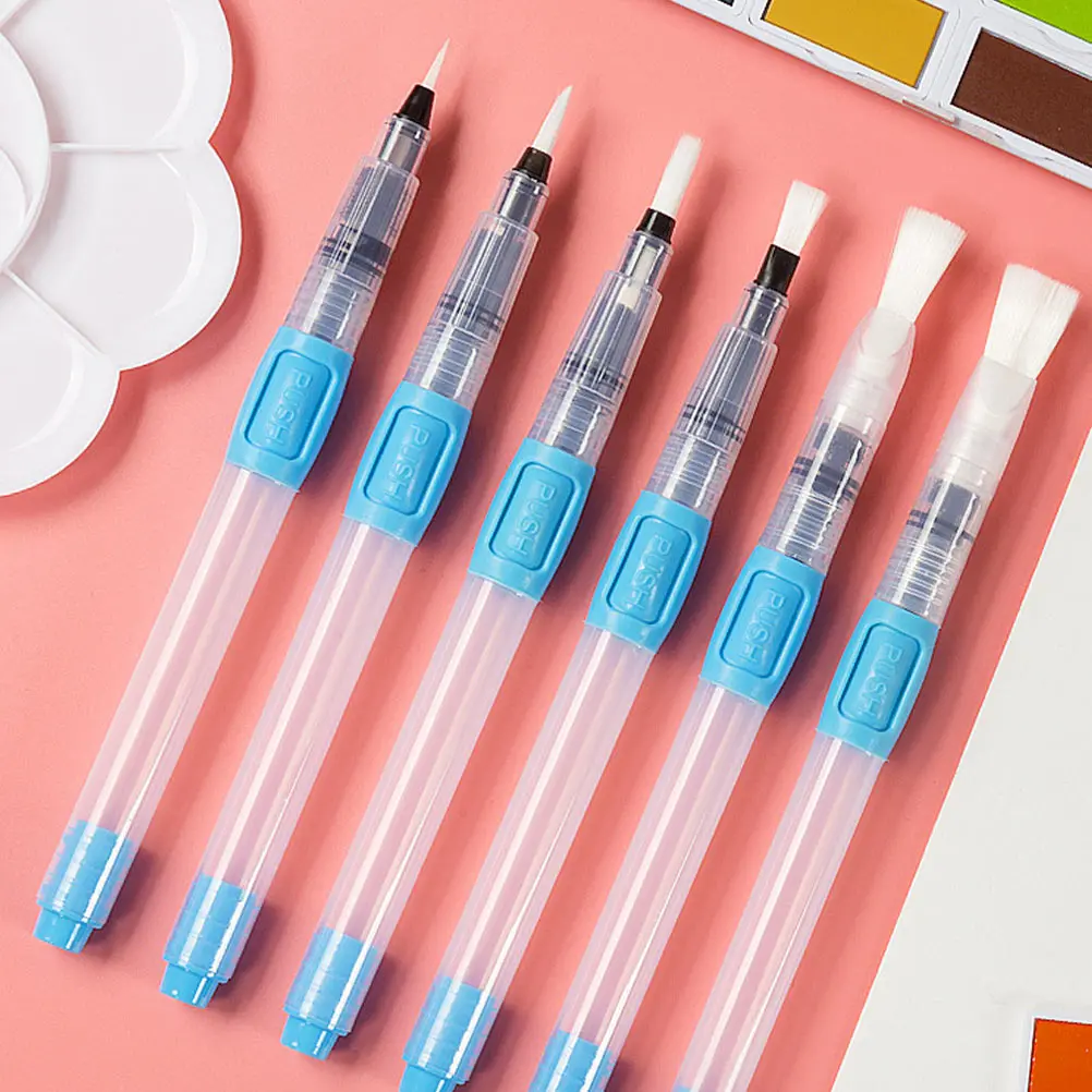 

1 set 1 Set Water Storage Pen Premium Plastic Portable Watercolor Brush Smooth Portable Water Pens Painting Tool Kids Art Gift