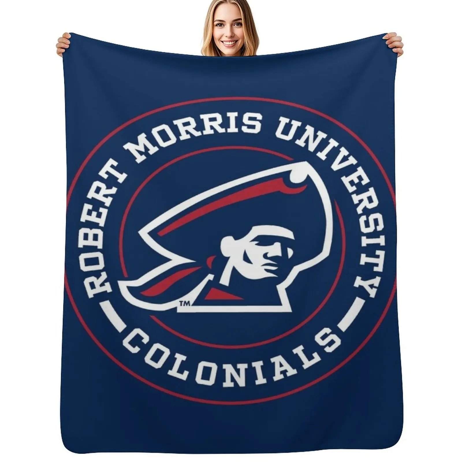 

Robert Morris - Circle Throw Blanket Cozy Throw Blanket Birthday Gift for Him Her